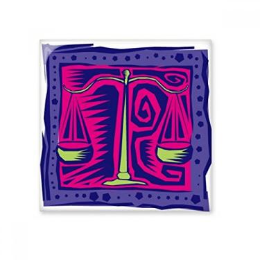 Imagem de Constelação Libra México Cultura Gravação Cerâmica Azulejo Brilhante Decalque Pedra Adorna Tijolo Vitrificado