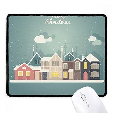 Imagem de Mousepad Ilustração Festival Christmas House Tapete de borracha para jogos