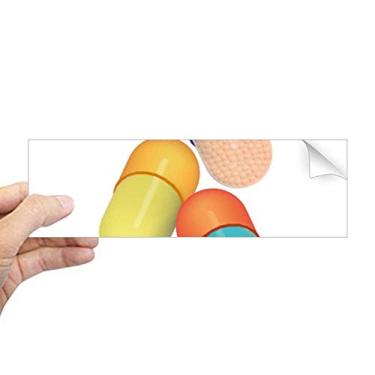 Imagem de DIYthinker Produtos de cuidados de saúde, padrão de comprimidos, adesivo retangular para notebook, decalque de janela