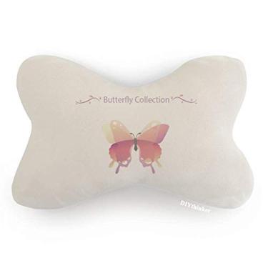 Imagem de DIYthinker Almofada para decoração de pescoço com acabamento de carro Pink Butterfly Collection