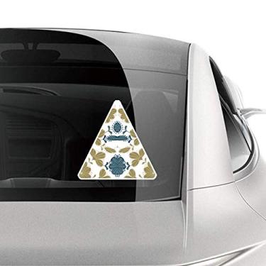 Imagem de DIYthinker Adesivo decorativo clássico floral dourado para carro motocicleta bicicleta bagagem decalque