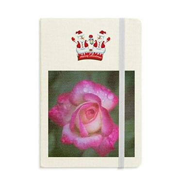 Imagem de Caderno de pétalas de flores rosas e lindas capas rígidas de Natal