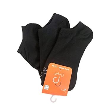Imagem de Meia Kit 3 Pares Unissex Cano Invisível Basic Confort 004RPWI