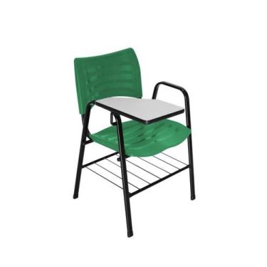 Imagem de Cadeira Iso Com Braço Linha Polipropileno Iso Universitária Verde - De