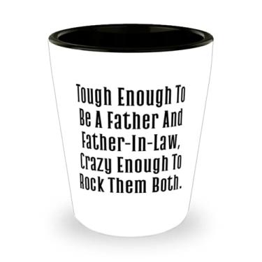 Imagem de Presente de sogro para o pai, resistente o suficiente para ser um pai e um sogro, copo de cerâmica da filha