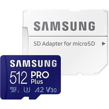 Imagem de Cartão Memória Microsd Samsung 512Gb 160Mbs Com Adaptador Sd