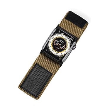 Imagem de Tefeca Pulseira Ultrawide com bandeira dos EUA Fortitude compatível com Apple Watch Ultra 2/Ultra de 49 mm, série 10 de 46 mm, séries 9/8/7 de 45 mm, SE2/SE/6/5/4 de 44 mm (selva, GG para 49 mm/46