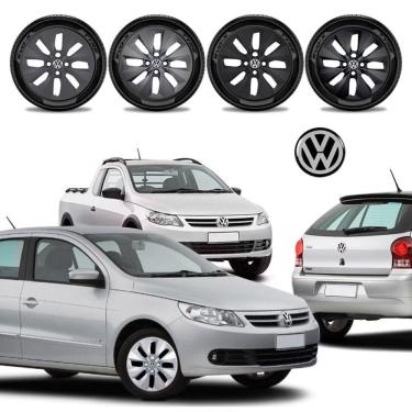 Imagem de Jogo calota Vw Voyage Saveiro Gol 08 09 10 11 2012 Aro 14