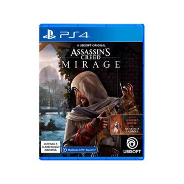 Jogo Assassins Creed Mirage Standard Edition Playstation 4 Mídia