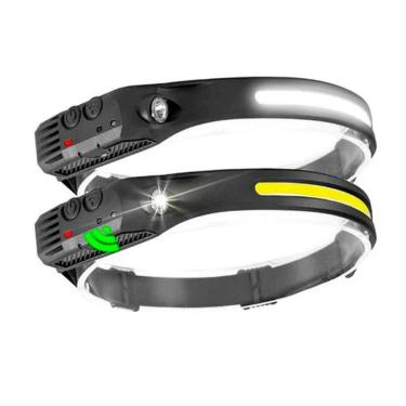 Imagem de Lanterna Cabeça LED com Sensor On/Off B-Max 5 Modos Prova d`Água Carregador USB