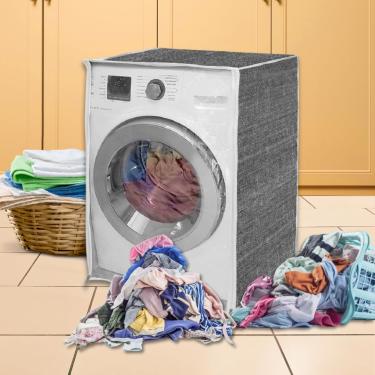 Imagem de Capa De Maq. De Lavar - Cinza C. Abertura Frontal