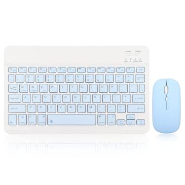 Imagem de 10 polegadas Bluetooth Mouse e Quadrado Teclado Conjunto Recarregável Portátil Bluetooth Mouse Magnético e Teclado Conjunto