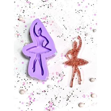 Imagem de Confeitaria dos Moldes, R241 Molde de silicone bailarina resina chaveiro