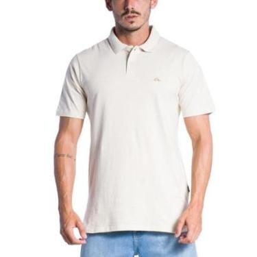 Imagem de Camisa Polo Quiksilver Embroidery Off White-Masculino
