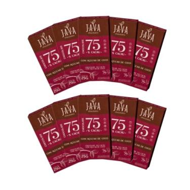 Imagem de Chocolate com AÇÚCAR DE COCO 75% cacau - PACK 10 tabletes de 20g
