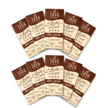 Imagem de Chocolate ao LEITE DE COCO vegano 42% cacau - PACK 10 tabletes de 20g