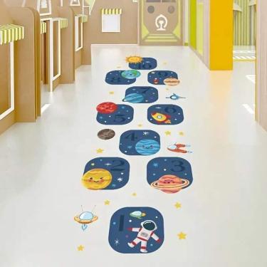 Imagem de Adesivo De Chão Amarelinha Astronauta