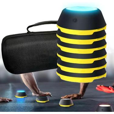 Imagem de Treinamento de reação e luz LED Flash Reflex, adequada para futebol, boxe, basquete, melhora o tempo de reação, condicionamento físico, velocidade e agilidade, lâmpada inteligente com ventos