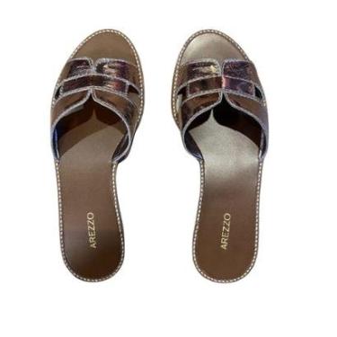 Imagem de Sandália Arezzo Rasteira Prata-Feminino