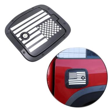 Imagem de Tampa do tanque de gás com trava compatível com Toyota Tacoma 2016-2022 2023, tampa do tanque de combustível para porta com trava de tampa de gás kit de decoração acessórios externos