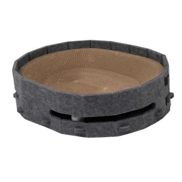 Imagem de IEUDNS Gato coçar almofada gato placa de risco papel ondulado multiuso moagem garra coçar esteira para presentes do hospital doméstico