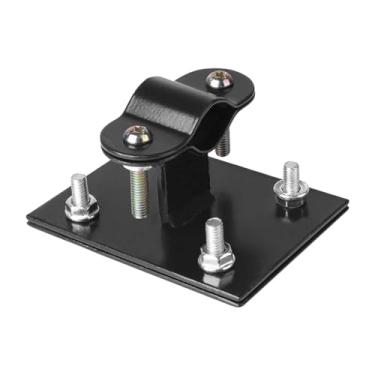 Imagem de Amagogo Adaptador de suporte de fixação de cesta de bicicleta resistente com parafusos, montagem frontal de cesta de bicicleta, suporte de cesta de bicicleta, 1,5 a 3cm