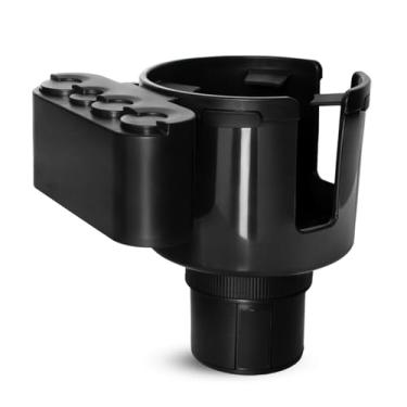 Imagem de SOJOY Extensor de porta-copo para moedas - Expansor de copo de carro atualizado 2 em 1 com 4 moedas de tamanho, base extensível ajustável, serve para Yeti Rambler de 26/850.5 g, copo Yeti, garrafas