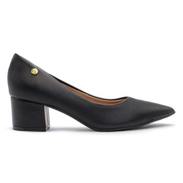 Imagem de Scarpin Vizzano Feminino Salto Bloco Bico Fino Napa Floather 1220.315