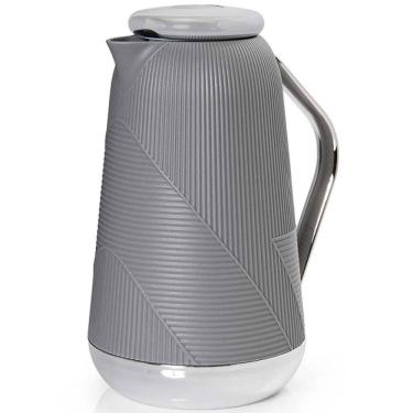 Imagem de Garrafa Termica 1L Bari PLUS Cinza para CHA e Cafe Termopro