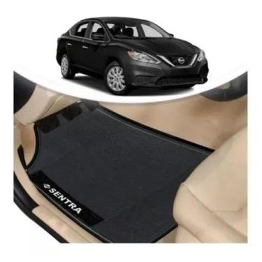 Imagem de Jogo 4 Tapetes De Carro Nissan Sentra Borracha Grossa Couro - LM MAGAZ
