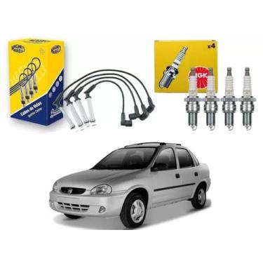 Imagem de Kit vela ngk cabo chevrolet corsa classic 1.0 8v mpfi 1.6 8v mpfi 1997