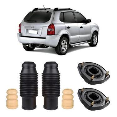 Imagem de Par Kit Coxim Amortecedor Traseiro Tucson 2005 2006 2007 08 - Qualykit