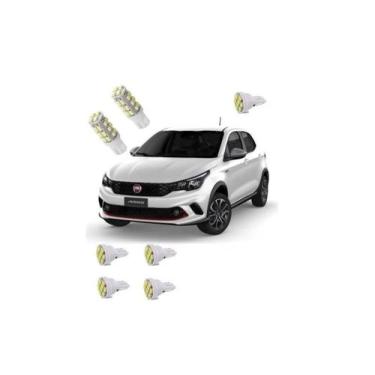 Imagem de Kit Lâmpadas Led Pingo Torpedo Fiat Argo Super Branca - Blue Lion