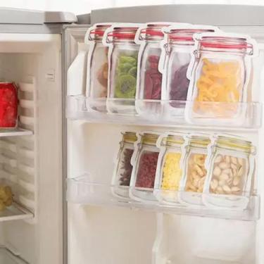 Imagem de Kit Sacos De Mantimentos 24,5 X 14,5cm Freezer E Geladeira - Importado