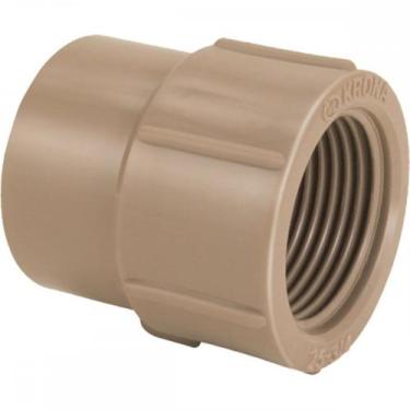 Imagem de Luva Marrom Krona Liso Rosca Reducao 25Mm X1/2'' 489 . / Kit C/ 50, Ma