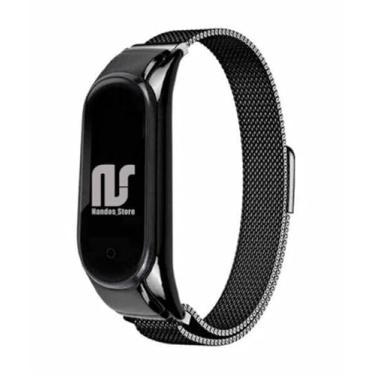Imagem de Pulseira NSmart magnética em aço inoxidável compatíveis com MI BAND 5, Preta