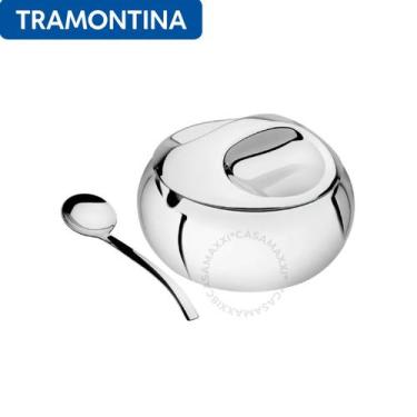 Imagem de Açucareiro Tramontina Em Aço Inox Com Colher Tramontina
