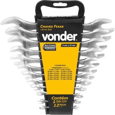 Imagem de Jogo de Chave Fixa 6 a 32mm 12 Peças - Vonder