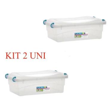 Imagem de KIT 2 Caixa Plastica Multiuso Pratic Box 2,5l - Paramount