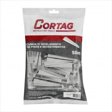 Imagem de Cunha P/ Nivelamento Piso Cortag Slim C/100