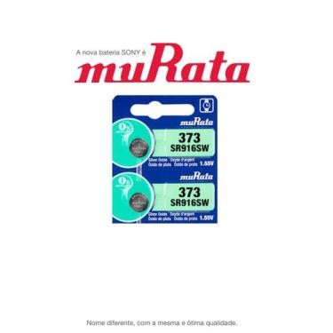Imagem de 2 Baterias SONY  Murata 373 SR916SW 1.55V Célula de Botão de Relógio d