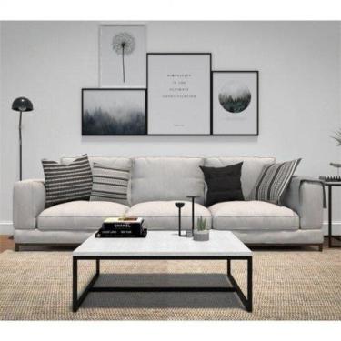 Imagem de Mesa de Centro Retangular Industrial Line Devan Móveis