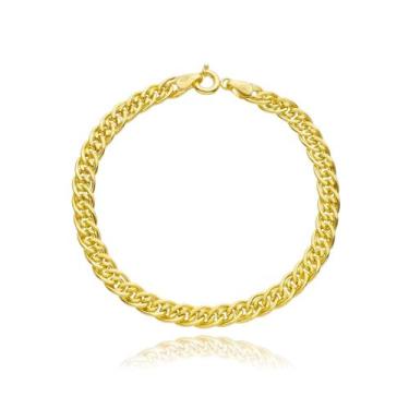 Imagem de Pulseira Feminina Mimosa Grossa Ouro 18k 750 - Thile Jóias