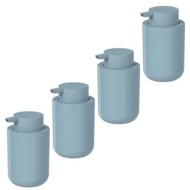 Imagem de 4x Porta Sabonete Liquido de Pia Banheiro 300ml OU Bold Azul