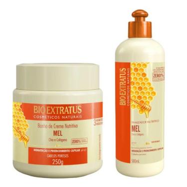 Imagem de Kit Mel finalização capilar 1 Banho de creme 250ml 1 Finalizador 500ml