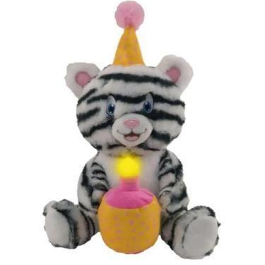 Imagem de Pelúcia Bichinho Parabéns TalkinPets - Toyng, Tigre