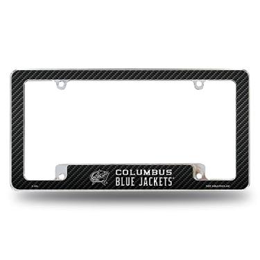 Imagem de Rico Industries NHL Columbus Blue Jackets Preto 30,48 cm x 15,24 cm Moldura de placa automotiva para carro/caminhão/SUV