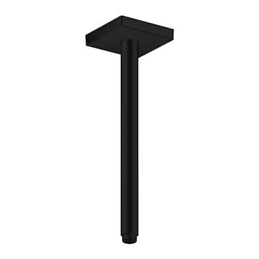 Imagem de AXOR 26438671 Tubo de extensão ShowerSolutions para montagem no teto, 30,48 cm em braço de chuveiro preto fosco