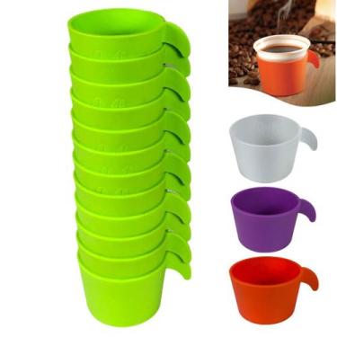 Imagem de Conjunto Copete 12 Porta Copos Descartável Cantinho Do Café Em Plástic
