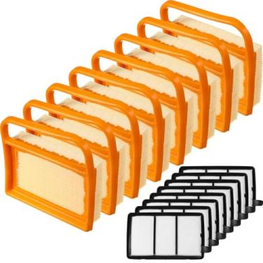 Imagem de Briwooody Pacote com 8 filtros de ar TS410 TS420 com pré-limpador, compatível com serra de corte de concreto Stihl TS410, TS420, TS410z, TS420z, TS480, TS500i